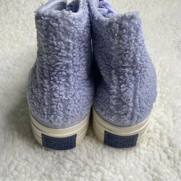 Converse Run Star Hike Sherpa Farro Platform Shoes women Size 8.5 purple