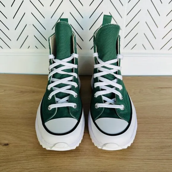 🤩Converse Sz 6 Men's Shoes Run Star Hike Platform Little Flowers Green A11562C
