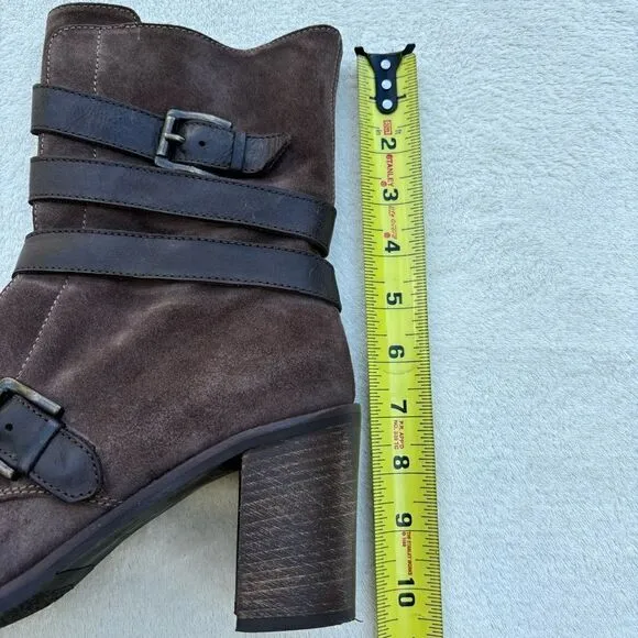 Cordani Brown Suede Distressed Tall buckle Italian Boots size 40 (10)