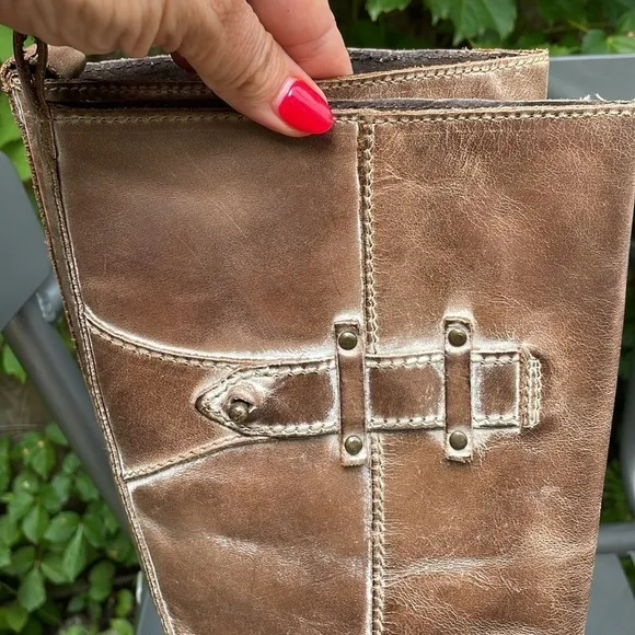 Corral Taupe Top Tall Equestrian Boots Size 6
