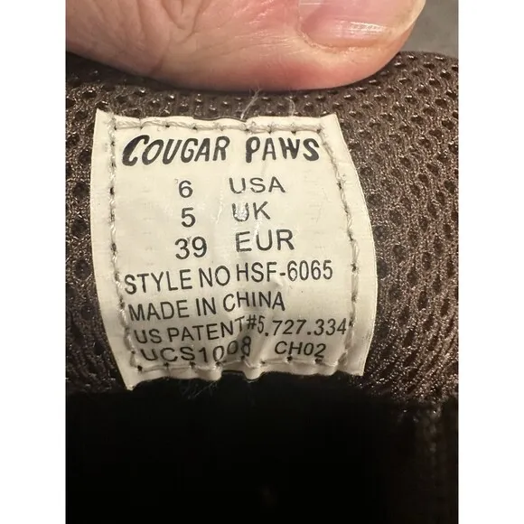 Cougar Paws Roofing Low Top Boots Men’s Size 6 HSF-6065