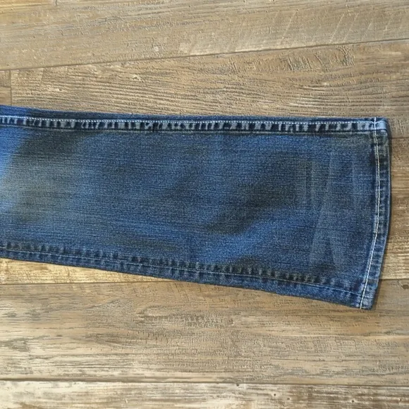 COWGIRL TUFF &quot;Blue Victory&quot; bootcut horseback riding jeans med wash sz 27x33 euc