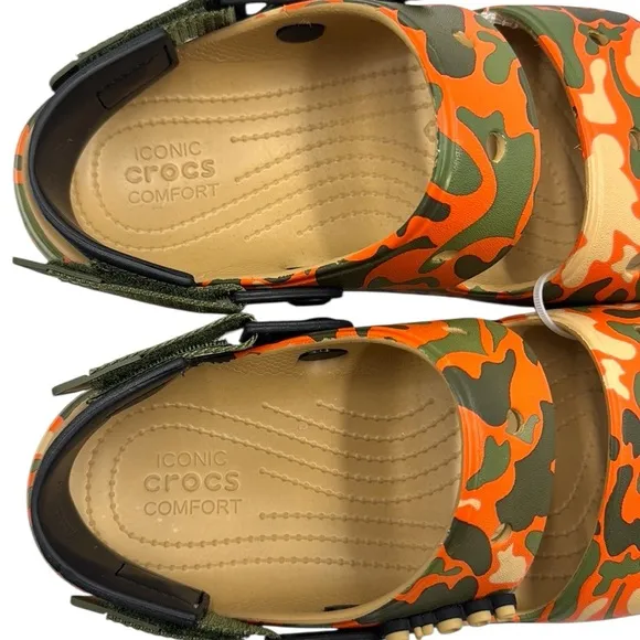 Crocs Classic All Terrain Iconic Comfort Camo Sandals Size 10