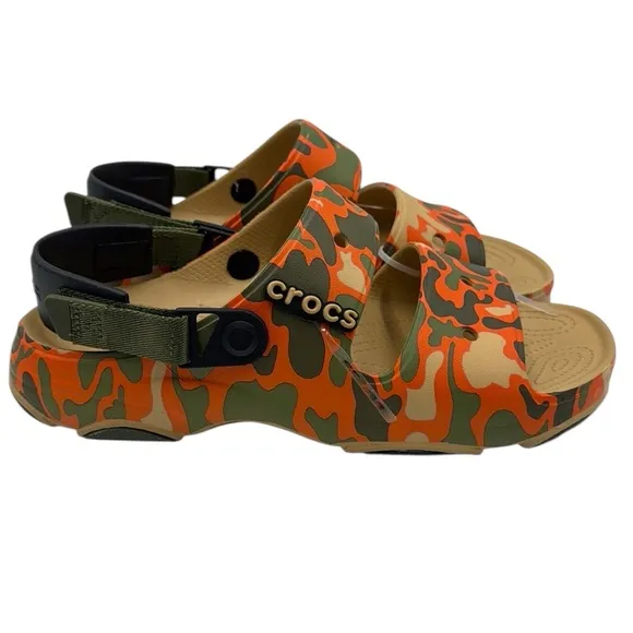Crocs Classic All Terrain Iconic Comfort Camo Sandals Size 10