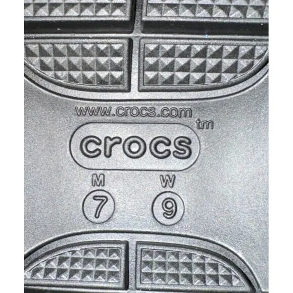 Crocs Mega Crush Womens Platform Wedge Slingback Sandals Size 9 Black