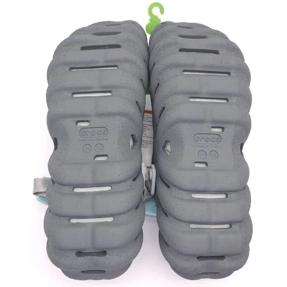 Crocs (Mens‎ 10 Womens 12) Echo Sandstorm Clog Slip On Shoes Sandals Slate Grey