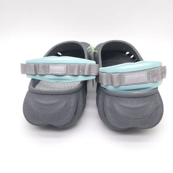 Crocs (Mens‎ 10 Womens 12) Echo Sandstorm Clog Slip On Shoes Sandals Slate Grey