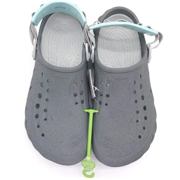 Crocs (Mens‎ 10 Womens 12) Echo Sandstorm Clog Slip On Shoes Sandals Slate Grey
