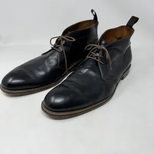 CUOIO Mens Leather Laced up Dress Casual CHUKKA Oxfords Dark Brown BOOTS Sz 13M
