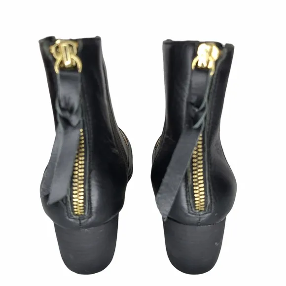 Cynthia Vincent Aston Leather Ankle Boots Size 6.5