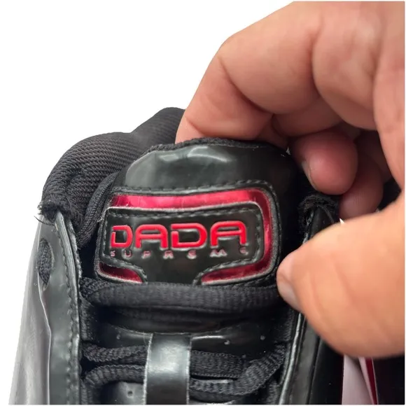 Dada Supreme Chris Webber Size 8.5 CDubbz Rare Black Red Athletic Shoes Vintage