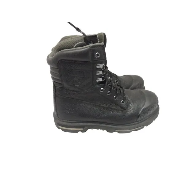Dakota T-Max Insulation 10.5 Black Leather Work Boots For Men