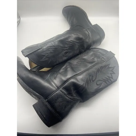 Dan Post 2130R Western Midcalf Boots 10 Rodeo Embroidered Cowboy Boot