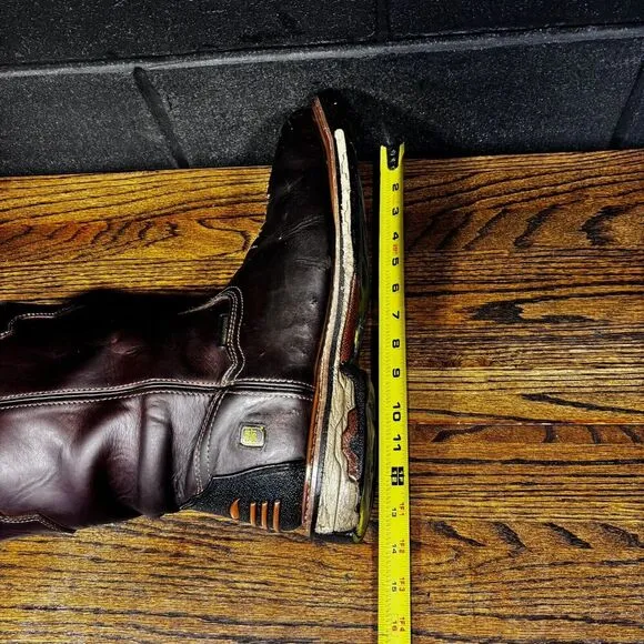 DAN POST Blayde Brown Leather Square Steel Toe Western Work Boots Men’s 14 D