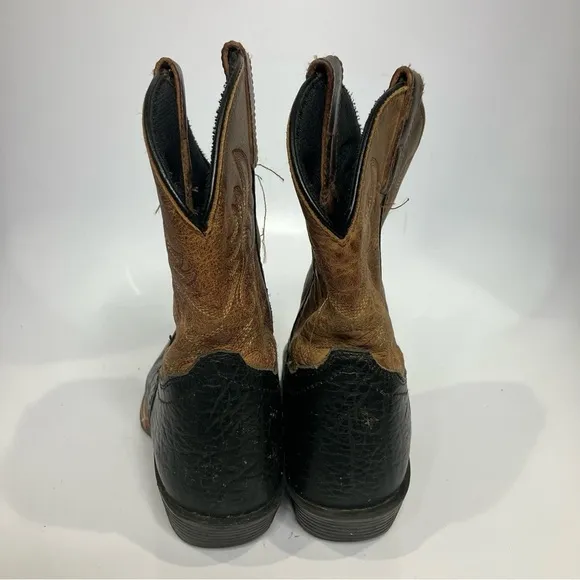 Dan Post Little River Boots square toe leather cowboy boots western size 2.5