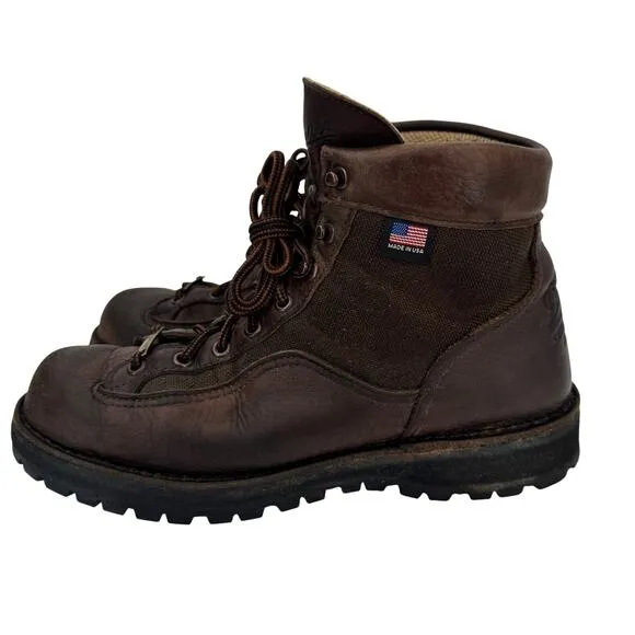 Danner Boots Mens 8.5 EE Brown Leather Light II 6&quot; Vibram Gore-Tex Made …