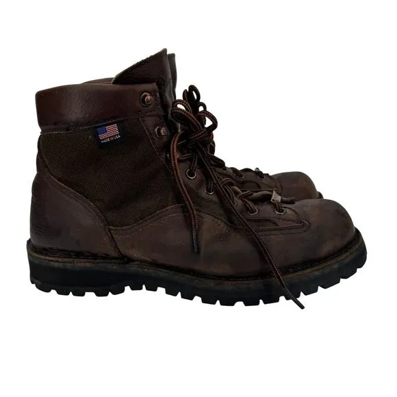Danner Boots Mens 8.5 EE Brown Leather Light II 6&quot; Vibram Gore-Tex Made …