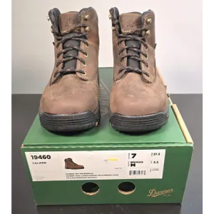 Danner Womens Size 7 M Caliper 5&quot; Brown Leather Waterproof Work Boots 19460 USA