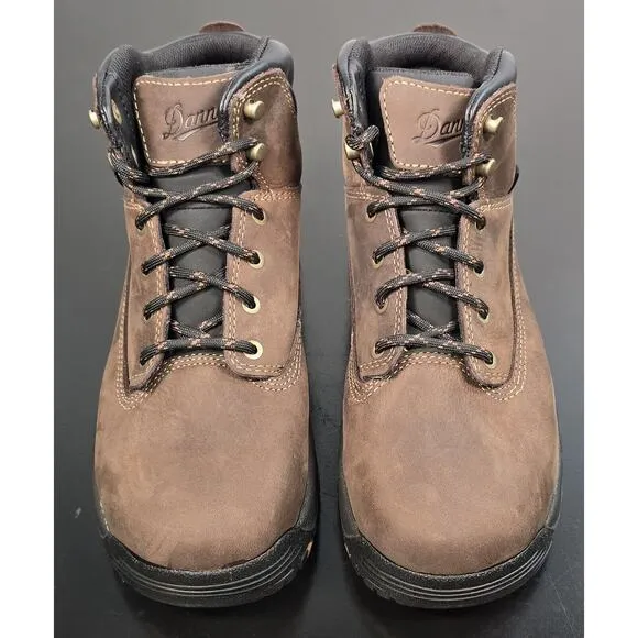 Danner Womens Size 7 M Caliper 5&quot; Brown Leather Waterproof Work Boots 19460 USA