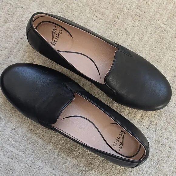 DANSKO | Addy Black Slip-On Wedge Shoes