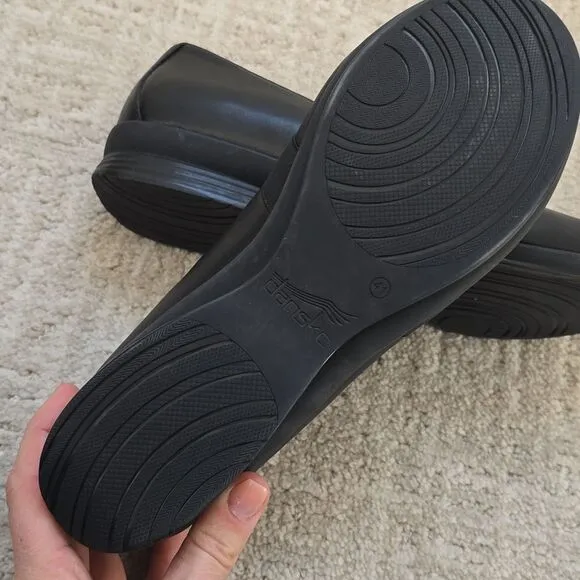 DANSKO | Addy Black Slip-On Wedge Shoes