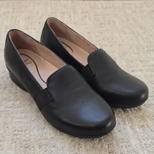 DANSKO | Addy Black Slip-On Wedge Shoes