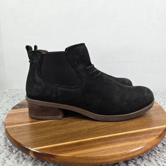 Dansko Bea Waterproof Black Nubuck Leather Casual Daily Ankle Boots Womens 38