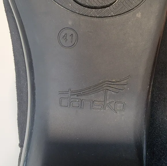 Dansko Black and Metallic Bronze Ankle Boots Size 41