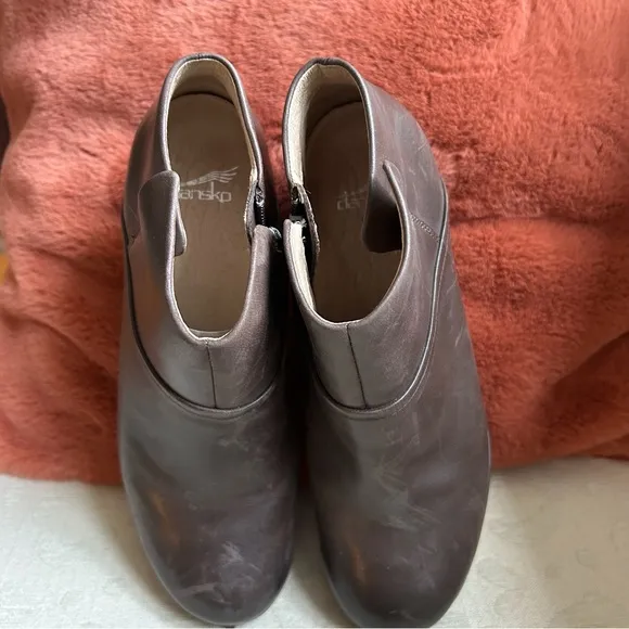 Dansko Brown Leather Ankle Boots 39, 7.5