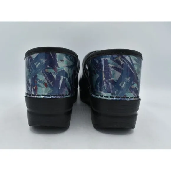 Dansko EU 38 US 7.5-8 Professional Patent Leather Painted Slip On Shoes Clogs