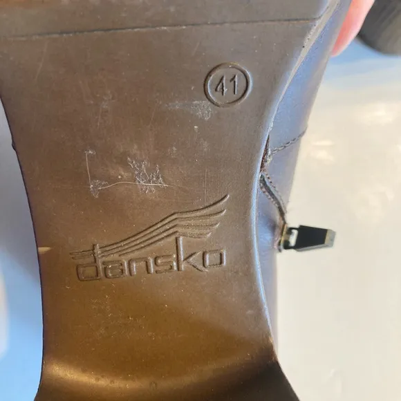 Dansko Leather Dabney Ankle Boots