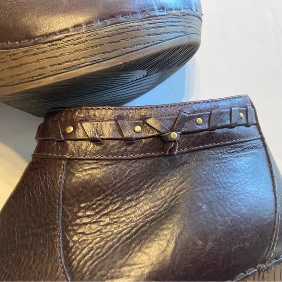 Dansko Leather Dabney Ankle Boots