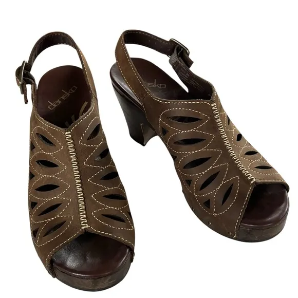Dansko Rowena clog sandals Brown 38