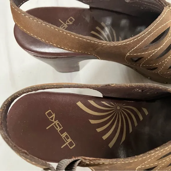 Dansko Rowena clog sandals Brown 38