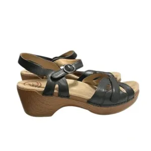 Dansko Season Black Sandals Size 38