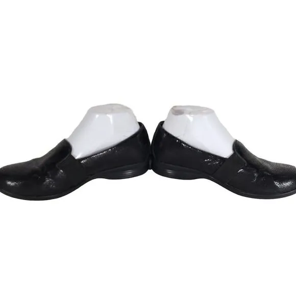 Dansko Women's Addy Black Crackle Leather EU37 US6-6,5 Slip On Loafers Shoes