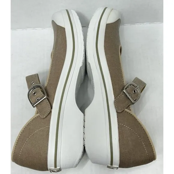 Dansko Women's Vegan Valerie Khaki Mary Jane Comfort Shoes -Size 39/ 8.5-9