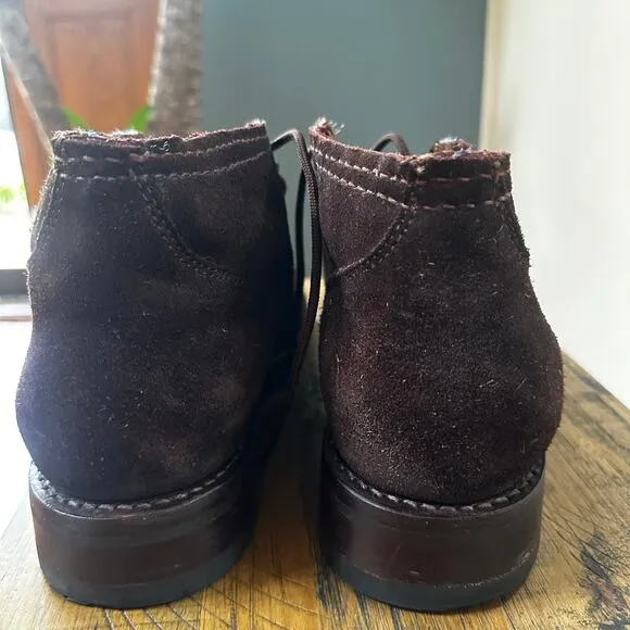 Dark Brown Suede Leather Boots  Thursday Boot Co. Like Captain Boots
