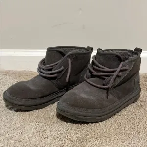 Dark Gray Suede Ankle Boots UGG