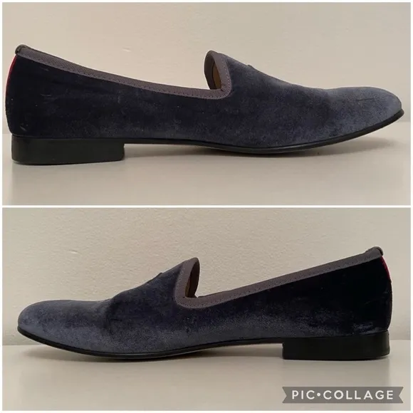 Del Toro X Moda Operandi Tipsy loafers velvet wine glass embroidered shoes 11