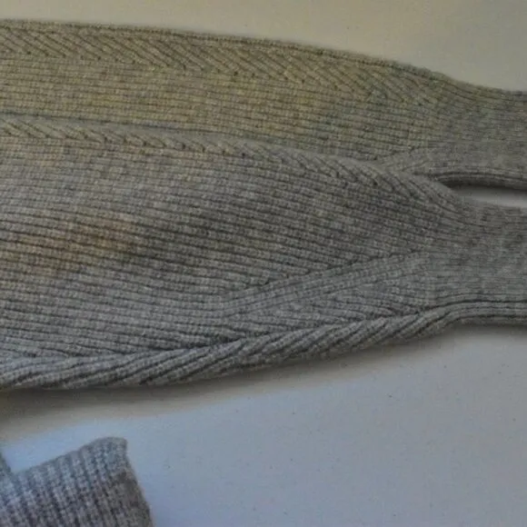 Design History Long Sleeve Gray Pullover Sweater Top Dress Size OS