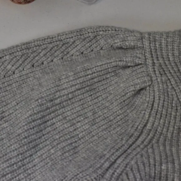 Design History Long Sleeve Gray Pullover Sweater Top Dress Size OS