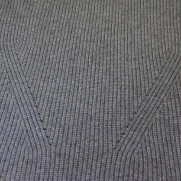 Design History Long Sleeve Gray Pullover Sweater Top Dress Size OS