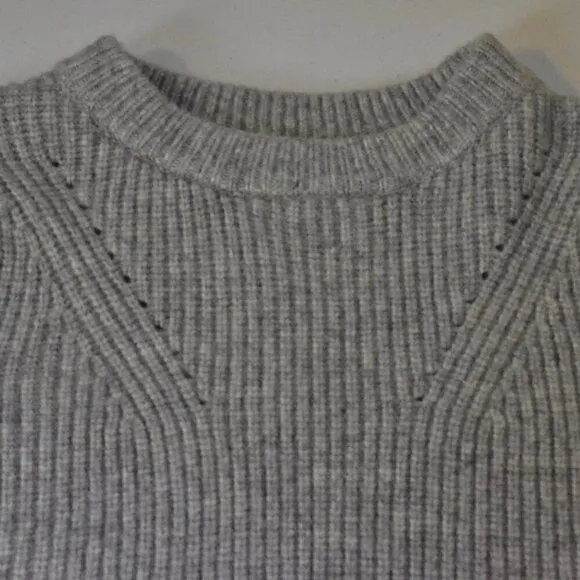 Design History Long Sleeve Gray Pullover Sweater Top Dress Size OS