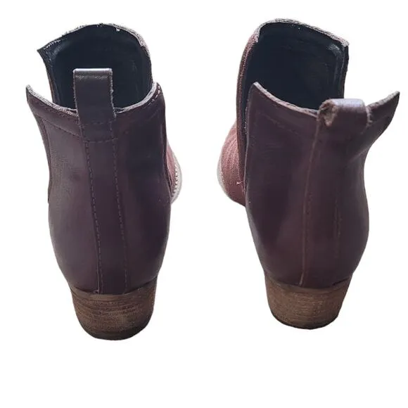 DIBA.True Brown Cut Out Leather Ankle Booties Women's Size 6