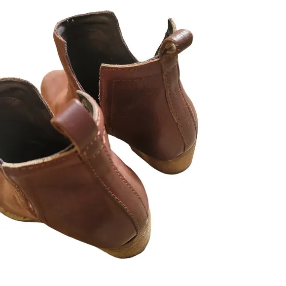 DIBA.True Brown Cut Out Leather Ankle Booties Women's Size 6