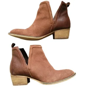 DIBA.True Brown Cut Out Leather Ankle Booties Women's Size 6