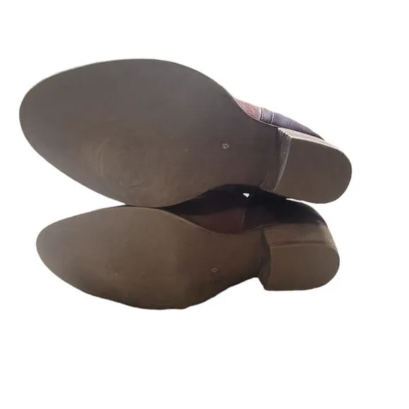 DIBA.True Brown Cut Out Leather Ankle Booties Women's Size 6