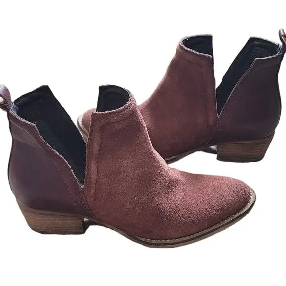 DIBA.True Brown Cut Out Leather Ankle Booties Women's Size 6