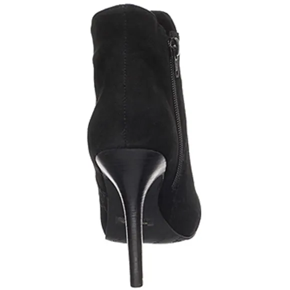 Diego di Lucca Ankle Stiletto Black Suede Boots